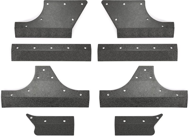 Kojem Door Armor Cladding Skid Plate Compatible with 2007-2018 Jeep Wrangler JK 4 Doors Powder Coated Steel Heavy-Duty Black Slider Rocker Guards Rock Panel - Image 5
